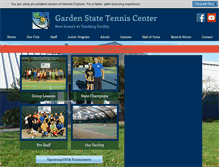 Tablet Screenshot of gardenstatetennis.com